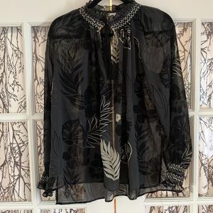 Cabi Sheer Blouse Medium